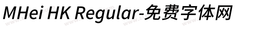 MHei HK Regular字体转换